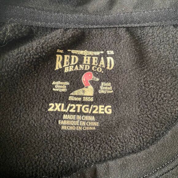 Red Head Brand Co men 2XL Crewneck longsleeve thermal shirt black - Picture 5 of 7